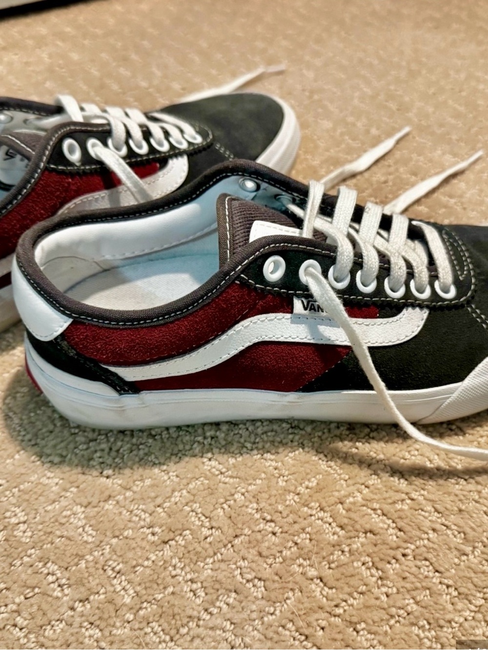 Vans Chima Pro 2 Skate UltraCush 3D Shoes Navy & Burgundy Men’s 6.5 / Women’s 8 - Picture 3 of 10